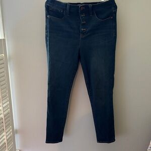 Madewell High-Rise Skinny Jeans - Dark Blue